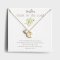 Trust in the Lord - Gold Small Pendant Necklace with Sterling Silver Charm