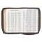 Floral Dusty Taupe Faux Leather Large Print Compact King James Version Bible