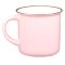 Be Still and Know Pink Camp Style Coffee Mug, Psalm 46:10