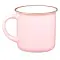 Be Still and Know Pink Camp Style Coffee Mug, Psalm 46:10