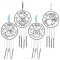 Angel Suncatcher Windchimes (Pack of 4)