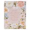 Peach Floral Margo Collection Faux Leather King James Version Note-taking Bible - Proverbs 31:25