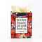 Red Floral Gift Bag w/Tissue Paper: He First Loved US - 1 John 4:19, Extra Small