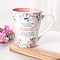 Mug White/Pink Floral With All Your Heart Prov. 3:5