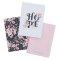 Notebook Set 3pc White, Pink Isa. 40:31, Navy