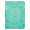 Medium Be Still and Know Turquoise Faux Leather Fashion Bible Cover - Psalm 46:10