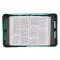 Medium Be Still and Know Turquoise Faux Leather Fashion Bible Cover - Psalm 46:10