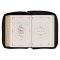 Burgundy and Black Faux Leather King James Version Study Bible with Thumb Index and Zippered Closure