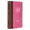 Brown and Berry Pink Faux Leather Giant Print Standard-size King James Version Bible with Thumb Index