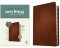 NLT Large Print Thinline Reference Bible, Filament Enabled (Genuine Leather, Brown, Indexed, Red Letter)