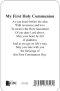 Boy's Communion Prayer Card