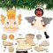 Angel Wooden Puppet Decoration Kits (Pack of 4)