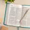 NASB Personal Size Bible, Teal LeatherTouch