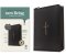 NLT Compact Giant Print Zipper Bible, Filament Enabled (LeatherLike, Black Cross, Indexed, Red Letter)