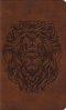 ESV Thinline Bible, Red Letter (TruTone, Brown, Royal Lion Design)