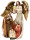 12" Resin Holy Family & Angel Nativity Set