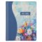 KJV Note-Taking Bible-Blue Floral Faux Leather Hardcover