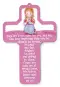 7 1/4" Praying Girl Wood Cross