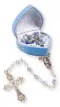 Blue Glass Baby Rosary