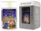 Nativity LED Candle in Glass Jar with Timer