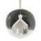 Half Porcelain Bauble Jesus, Mary and Joseph