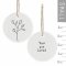 You Are Loved Porcelain Floral Hanger