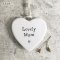 Lovely Mum Porcelain Heart