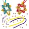 Nativity Star Bead Decoration Kits - Pack of 4