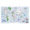 World Map Tablecloth - Colour In & Learn