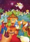 Shepherds Nativity Scene A4 Advent Calendar