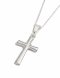 Silver Medium Plain Cross Pendant