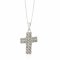 Double Row Swarovski Crystal Cross Pendant