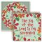 The Joy of the Lord - set of 4 ceramic coasters in gift box