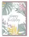 'Happy Birthday' (Jungle Pink) A6 Greeting Card with bible verse inside