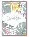 'Thank you' (Jungle Pink) with bible verse A6 Greeting Card