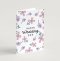 'Happy Wedding Day' (Petals) with bible verse A6 Greeting Card