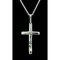 Silver Cross with Paua Shell Inlay