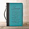 Medium Bible Cover - Serenity Prayer (Aqua) Imitation Leather