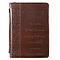 Medium "Amazing Grace" Brown LuxLeather Bible Cover