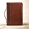 Medium "Amazing Grace" Brown LuxLeather Bible Cover