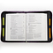 Large Faith Purple Imitation Leather Bible Cover