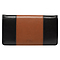 Checkbook Wallet Black/Brown Strong & Courageous Josh. 1:9