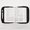 Large Two-Fold Organizer Black Large Size Bible Cover