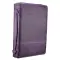 Large Philippians 4:13 Purple Floral LuxLeather Bible Cover