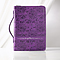 Large Philippians 4:13 Purple Floral LuxLeather Bible Cover