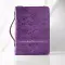 Large Philippians 4:13 Purple Floral LuxLeather Bible Cover