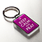 Christian Art Gifts Metal Keychain for Women: Keep Calm and Pray - Philippians 4:6 Inspirational Bible Verse Faith Inspired Split Metal Ring Keychain, Purple