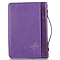 Medium Butterflies Purple LuxLeather Bible Cover