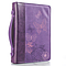 Medium Butterflies Purple LuxLeather Bible Cover