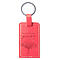 With God Mt 19:26 Pink LuxLeather Keyring